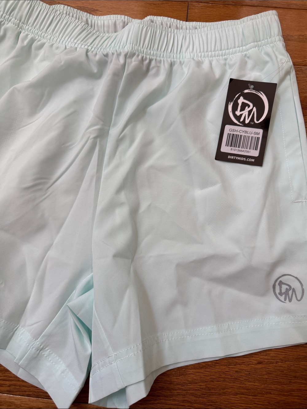 Dirty Mids. Men's Athletic Shorts in Light Mint by